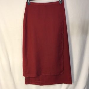 Eileen Fisher Irish Linen Asym Wrap Skirt